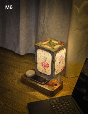 Handcrafted Natural Wood Decorative Lamp